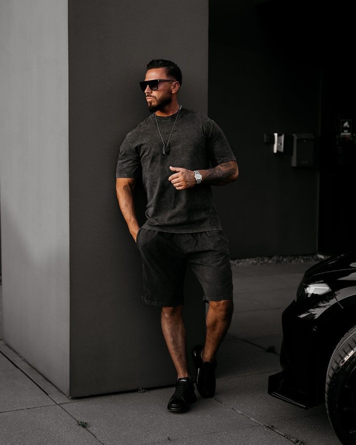 T-shirt męski OLAVOGA XATO 2025 czerń - FashionPlace - 2