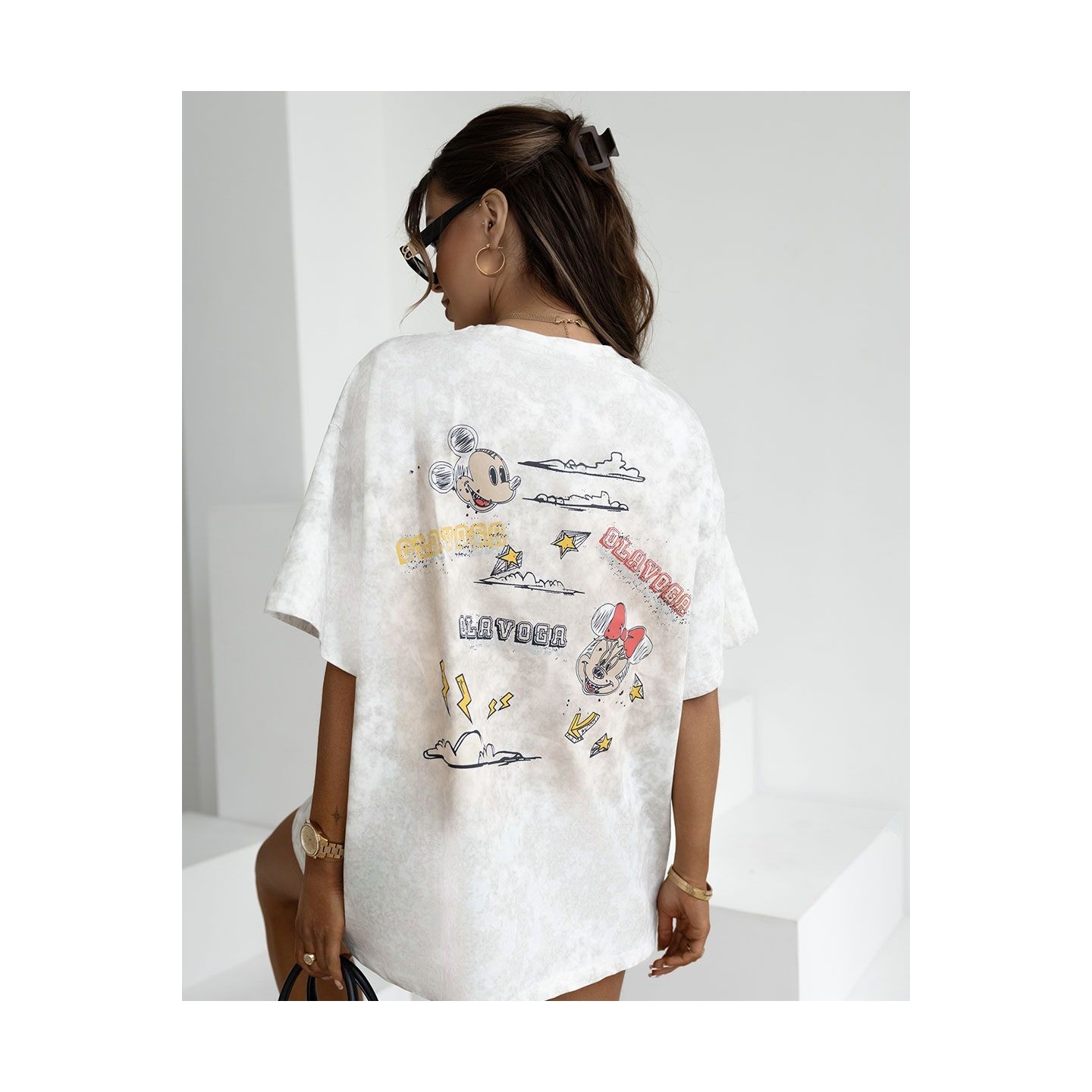 T-shirt damski OLAVOGA BASS 2025 ecru - FashionPlace - 5