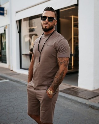 Komplet męski OLAVOGA FEAR 2025 brąz - FashionPlace - 1
