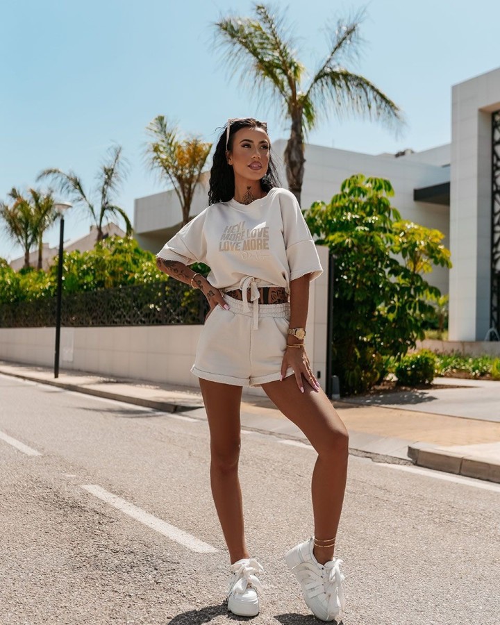 Komplet damski OLAVOGA URAN 2025 jasny beż - FashionPlace - 1