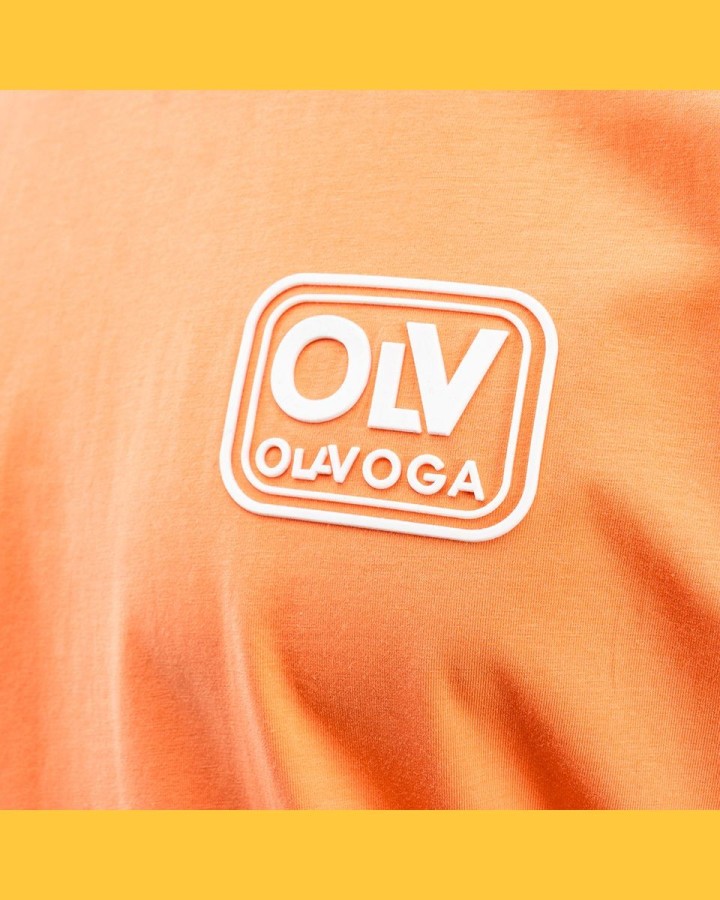 T-shirt męski OLAVOGA ESKAL 2025 pomarańczowy - FashionPlace - 5