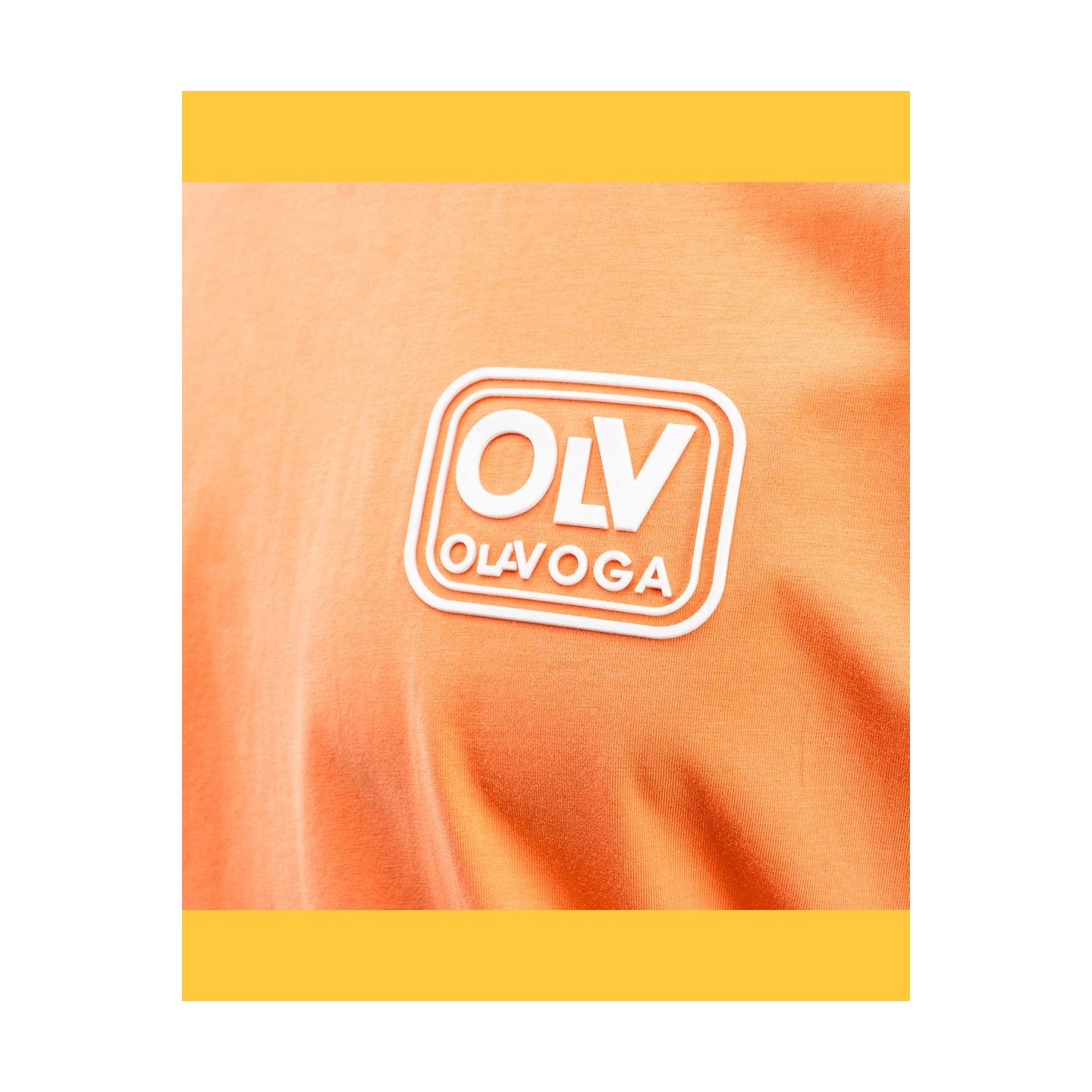 T-shirt męski OLAVOGA ESKAL 2025 pomarańczowy - FashionPlace - 5