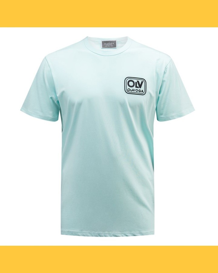 T-shirt męski OLAVOGA ESKAL 2025 niebieski - FashionPlace - 3