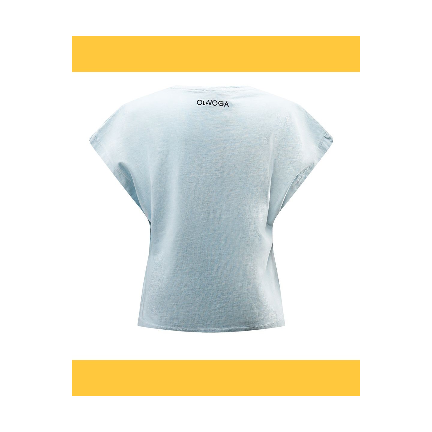 T-shirt damski OLAVOGA NEXIA 2025 jasny niebieski - FashionPlace - 7