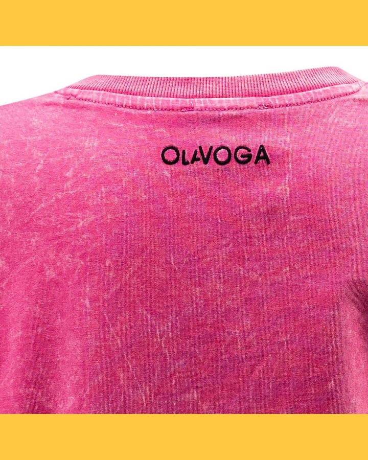 T-shirt damski OLAVOGA NEXIA 2025 neon róż - FashionPlace - 5