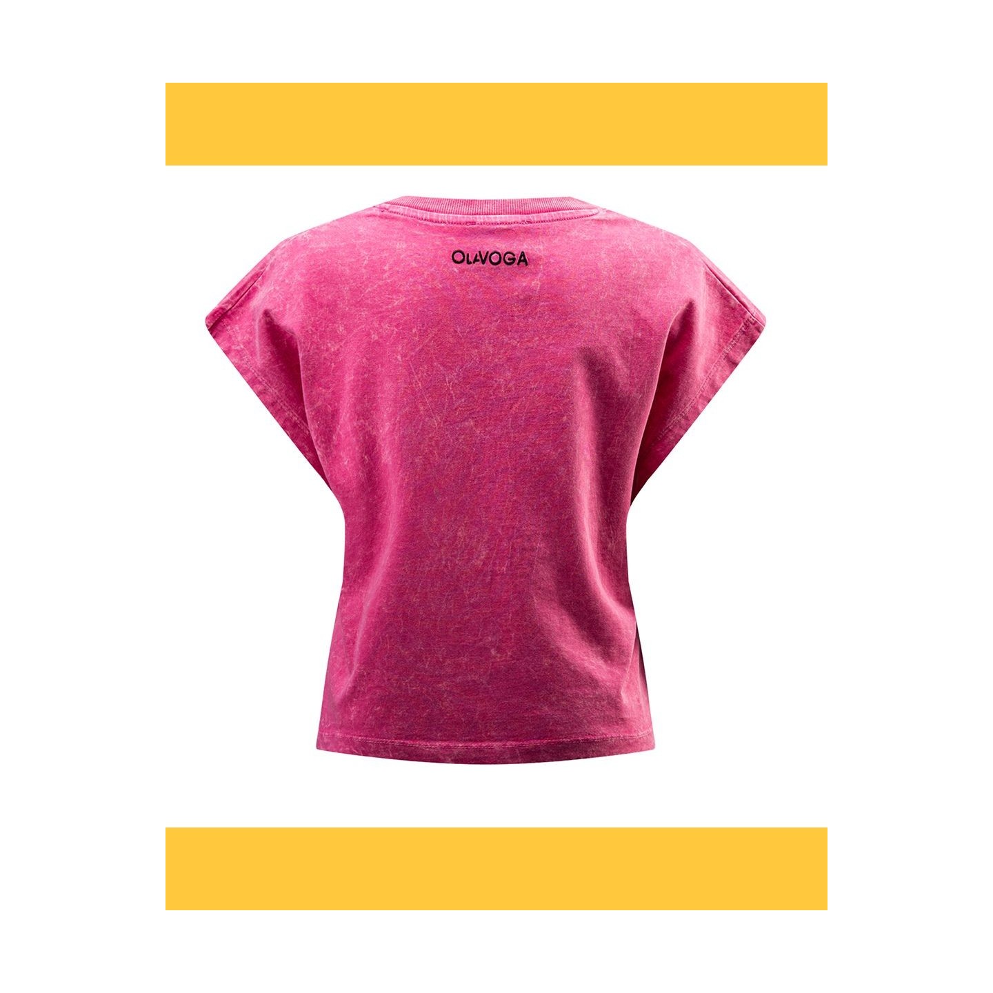 T-shirt damski OLAVOGA NEXIA 2025 neon róż - FashionPlace - 6