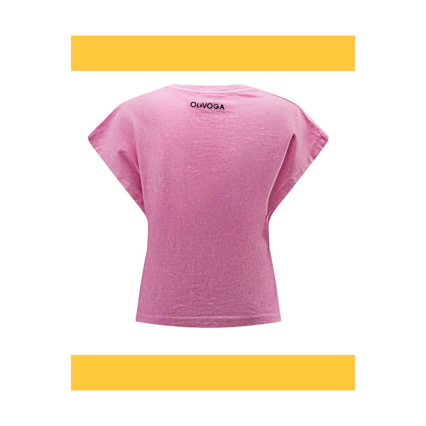T-shirt damski OLAVOGA NEXIA 2025 pudrowy róż - FashionPlace - 6