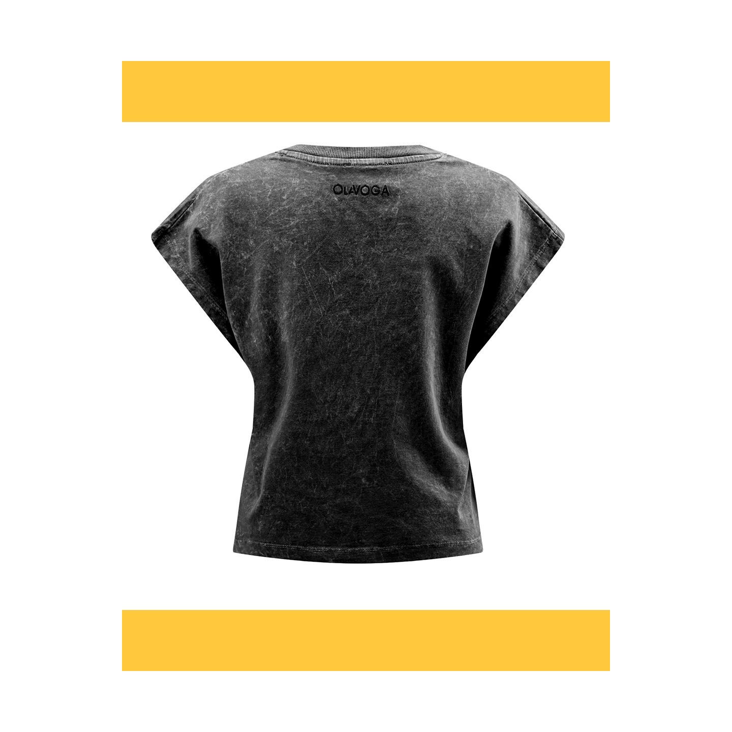 T-shirt damski OLAVOGA NEXIA 2025 ciemny szary - FashionPlace - 7