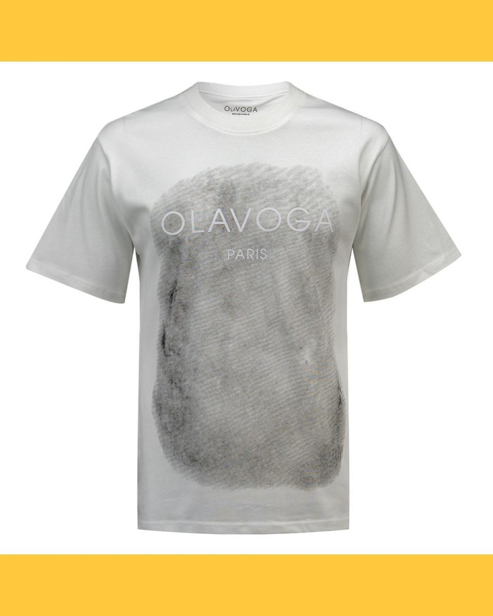 T-shirt męski OLAVOGA SMOKE 2025 ecru - FashionPlace - 3