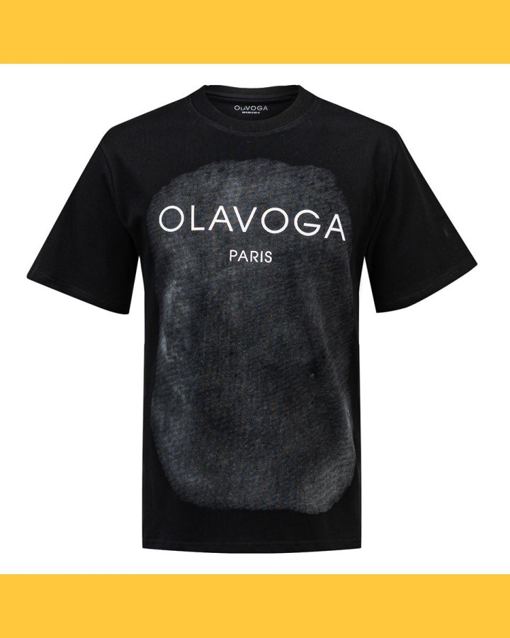 T-shirt męski OLAVOGA SMOKE 2025 czerń - FashionPlace - 4