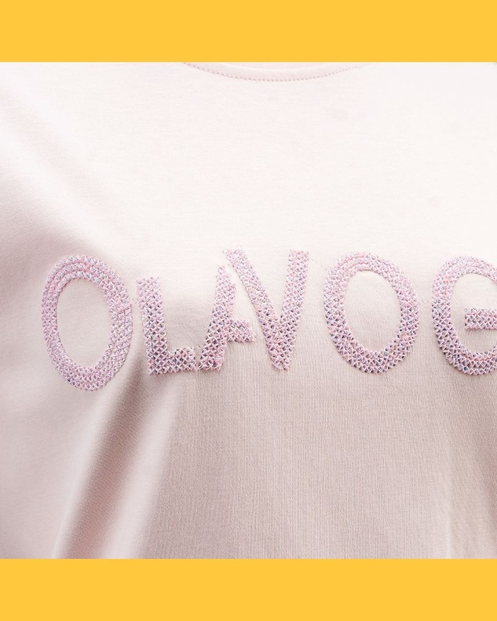 T-shirt damski OLAVOGA VITAL 2025 pudrowy róż - FashionPlace - 4