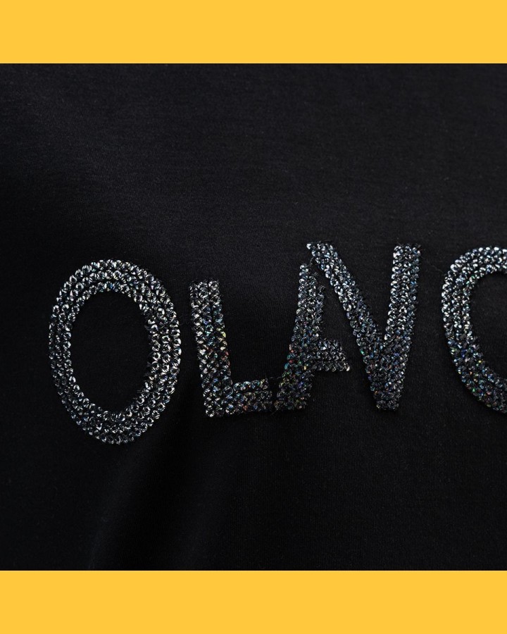 T-shirt damski OLAVOGA VITAL 2025 czerń - FashionPlace - 5