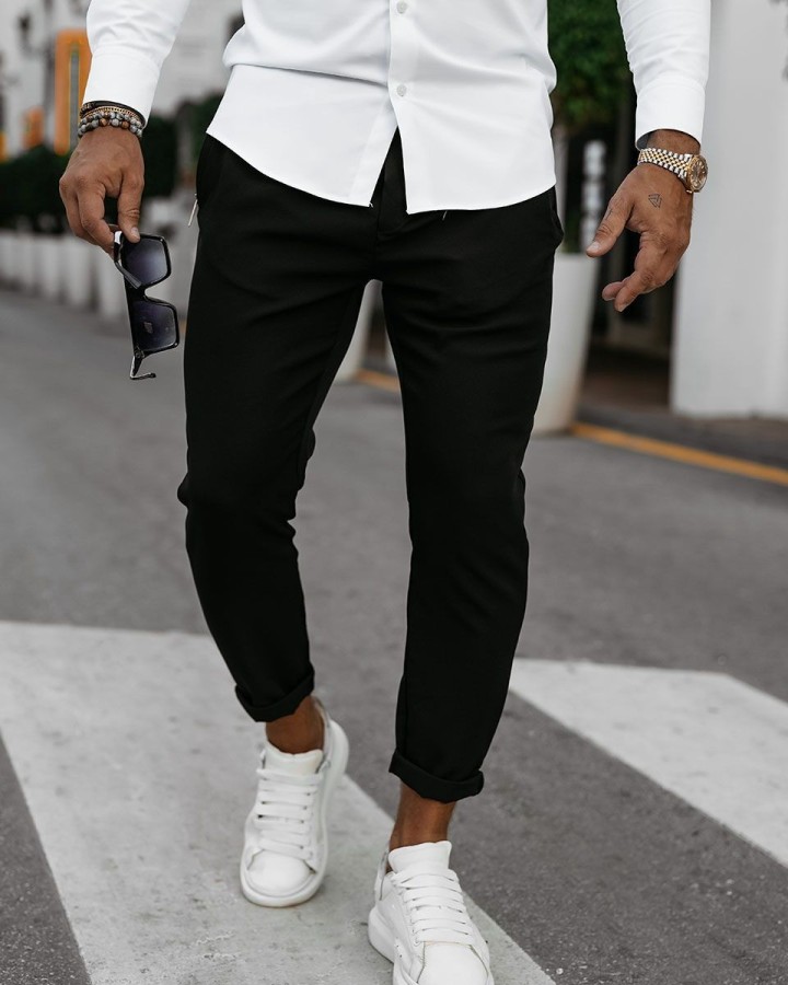 Spodnie męskie OLAVOGA WESTON 2025 czerń - FashionPlace - 2