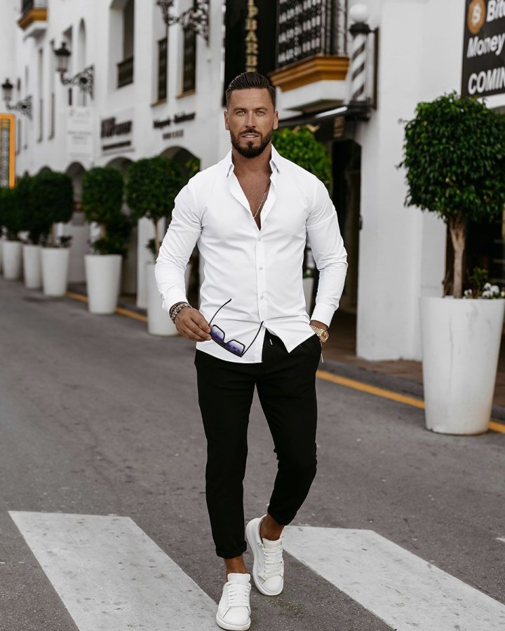 Spodnie męskie OLAVOGA WESTON 2025 czerń - FashionPlace - 5