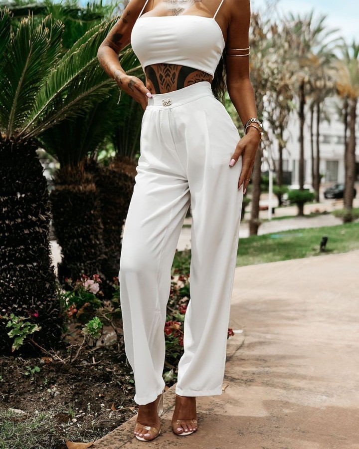 Spodnie damskie OLAVOGA POLEM 2025 ecru - FashionPlace - 3