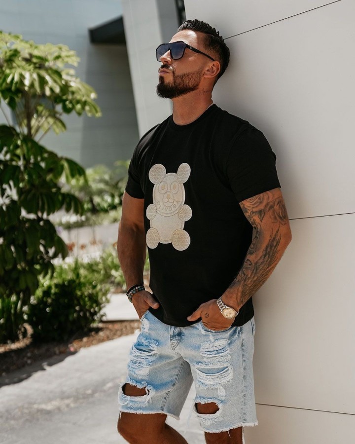 T-shirt męski OLAVOGA SAINZ 2025 czerń - FashionPlace - 2
