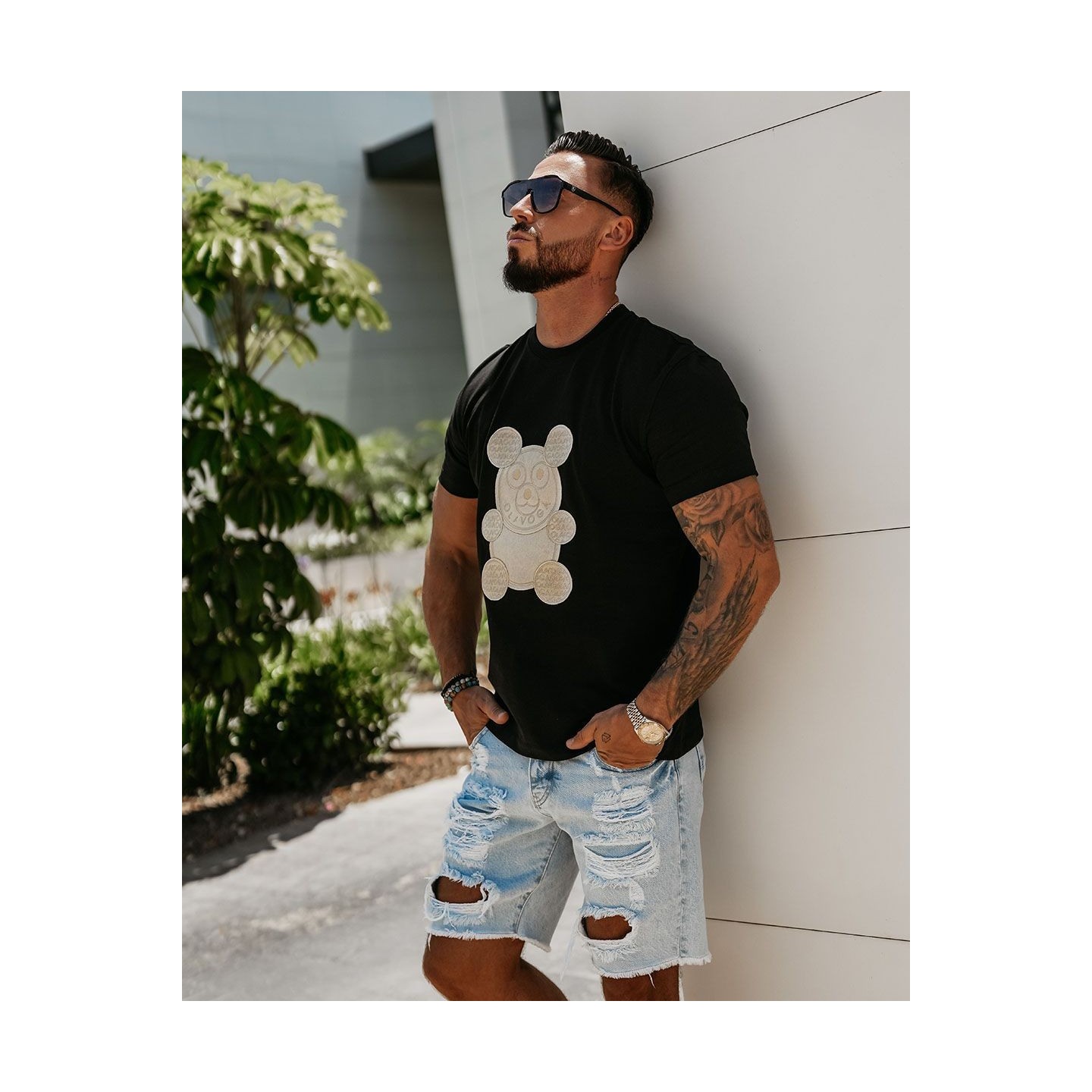 T-shirt męski OLAVOGA SAINZ 2025 czerń - FashionPlace - 2