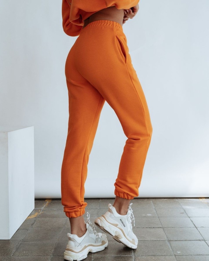 Spodnie damskie OLAVOGA NEW COMFORT pomarańcz - FashionPlace - 2