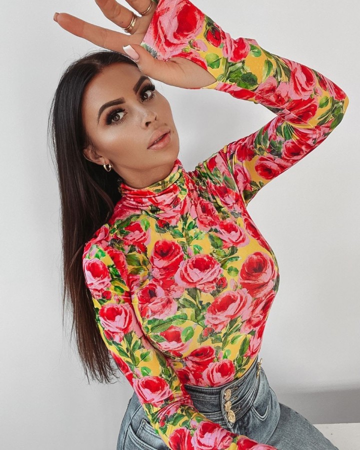 Body damskie OLAVOGA ROSES żółte tło - FashionPlace - 2